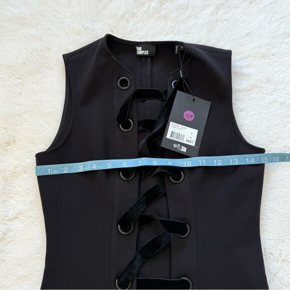 NWT!!! The Kooples lace up women mini dress size 0 or S Retail 345$ - Picture 10 of 11